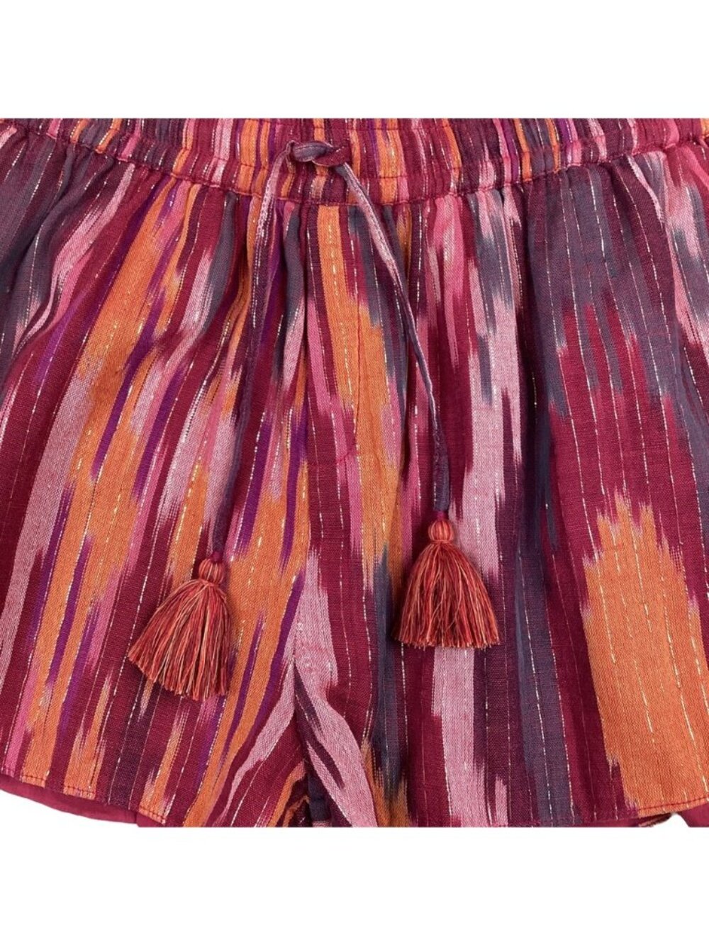 CALYPSO St. Barth 100% Cotton Striped Lined Shorts Womens Small - Like New - Picture 7 of 11
